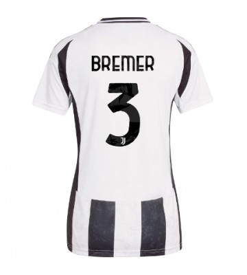 Juventus Gleison Bremer #3 Primera Equipación Mujer 2024-25 Manga Corta